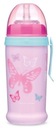 STRIEBORNÁ FĽAŠA S TRUBKOU 350 ML CANPOL BUTTERFLY MUG R