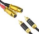 Kábel 2x XLR samica - 2RCA Klotz 3m