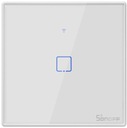 SONOFF T2 1-KANÁLOVÝ DOTYKOVÝ SPÍNAČ SVETLA BIELY WIFI + RF 433 2A 480W