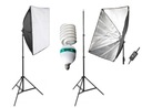 SET SOFTBOX 50x70cm ŽIAROVKA STATÍV 85W