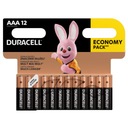 Alkalické batérie Duracell AAA x 12 R3