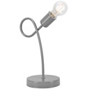 ŠEDÁ MODERNÁ NOČNÁ LAMPA EDISON LOFT KNOT