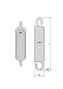 Napínacia pružina s okom, dĺžka 30/3,0x160