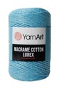 Macrame Cotton Lurex makramé šnúrka 733 modrá