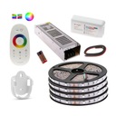 SET 20m LED pásik 5050 RGB+w biely dotykový diaľkový ovládač