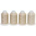 Vlákno Madeira pre Overlock Set 4 PCS. Piesočnatý