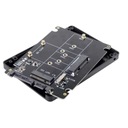 SATA3 M.2 NGFF SATA mSATA SSD adaptér s dvojitým krytom