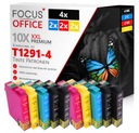 10x ATRAMENTY PRE EPSON T1291 STYLUS OFFICE BX525WD