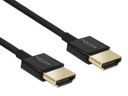 Kábel HDMI-HDMI v2.0 4K/60Hz SLIM DELOCK 1,5m