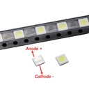 LED dióda SMD 3535 6V 2W Studená 50ks