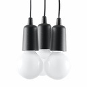 Nové detské stropné LED svietidlo DIEGO 3 Black