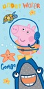 PEPPA PIG PEPA GEORGE AND SHARK PLÁŽOVÁ OTERKA 70x140