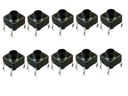 mikrospínač tlačidlo 6x6 4 pin 0,5 1,3,6 mm 10KS