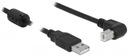 1m USB 2.0 A-B ANGLE FERRITE kábel pre tlačiareň