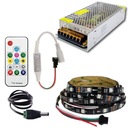 SET LED pás RGB MAGIC WS2811 12V DIAĽKOVÝ 15m