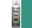 MOTIP RAL ACRYL 5018 LESK DVOJFAREBNÁ AKRYLÁTOVÁ FARBA SPREJ 400 ML