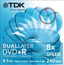 TDK DVD+DL 8,5 GB na tlač – 10ks Navi \ XBOX360