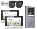 HIKVISION 2X IP VIDEO VRÁTNY TELEFÓN + FullHD IR30 KAMERY