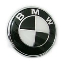 BMW 74mm KAPOTA ČIERNA LOGO