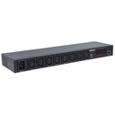 Rack napájacia lišta 19 1U 110V-250V/16A 8