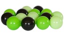 Farebné BALLS DRY BALLS BALLS 80 ks, 8 cm, 5 farieb