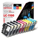 10x ATRAMENTY PRE LC1100 LC980 DCP-145C 165C 375CW 195C