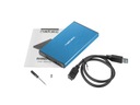 Kryt HDD/SSD NATEC Rhino 2.5 SATA3 USB3.0 Blue