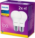 2PAK LED žiarovka E27 13W = 100W 2700K WW PHILIPS