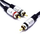 RCA KÁBEL 1x RCA 2x RCA CINCH 1,5M JKJ60 VITALCO