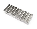 Neodymové magnety 25x10x5 mm Doska STRONG N42 silné obdĺžnikové tyčové magnety