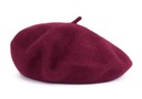 Dámsky baret Classic French Wool Burgundsko