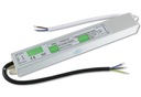 Hermetický LED zdroj 30W 12V DC 2,5A IP67 kovový 185x21x20mm EcoLight