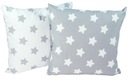 2x Obliečka na vankúš bunda 50x50 Grey Stars