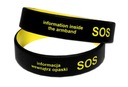 SOS RESCUE BAND S VLASTNÝM PÍSOM VO VNÚTRI, 18 cm