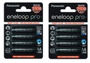 8x BATÉRIA PANASONIC ENELOOP PRO AA R6 2500mAh