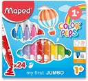 Jumbo Maped Colorpeps fixy 24 farieb pre batoľatá