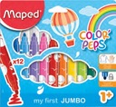 Jumbo Maped Colorpeps fixy 12 farieb pre batoľatá, 1+