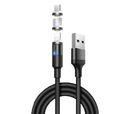 MAGNETICKÝ KÁBEL 3v1 USB-C MICROUSB IPHONE QC 3.0