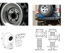 ZÁMKA NÁHRADNÉHO KOLESA PROTI KRÁDEŽI 4X4, SUV