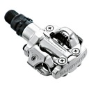 PEDÁLY SHIMANO PD-M520 SPD strieborné + MTB BLOKY