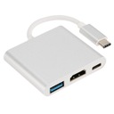 Adaptér 3v1 HUB USB-C HDMI na MacBook