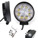 HALOGÉNOVÁ PRACOVNÁ LAMPA 8 LED 24W 12V 24V HOMOLO E9