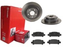 BREMBO ZADNÉ KOTOUČE, DESTIČKY, SUBARU FORESTER SF SG