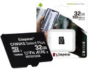 32 GB microSD Kingston micro SDHC CL10 80/100 MB/s