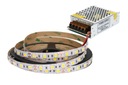 SET 2,5m LED pásik 5050 studená biela 36W POWER