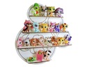 Polička na vystavenie figúrok Littlest Pet Shop LPS