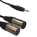 KÁBEL 3,5 Jack Stereo kábel - 2x XLR