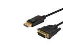 DisplayPort – DVI-D (24+1) DP KÁBEL 1,8 m, ZLATENÝ