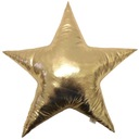 Vankúš LiLo STAR, lesklý zlatý, 40cm