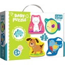 PUZZLE BABY CLASIC PET ZVIERATKÁ 12M+ KOCKY